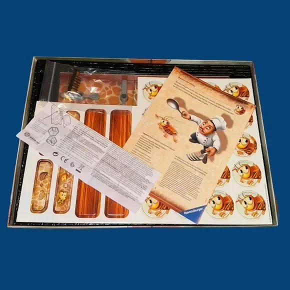 NEW Vintage Ravensburger Bugs In The Kitchen Hexbug Game Unpunched Open Box